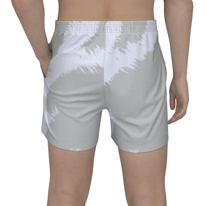 White Stripe Men's Shorts