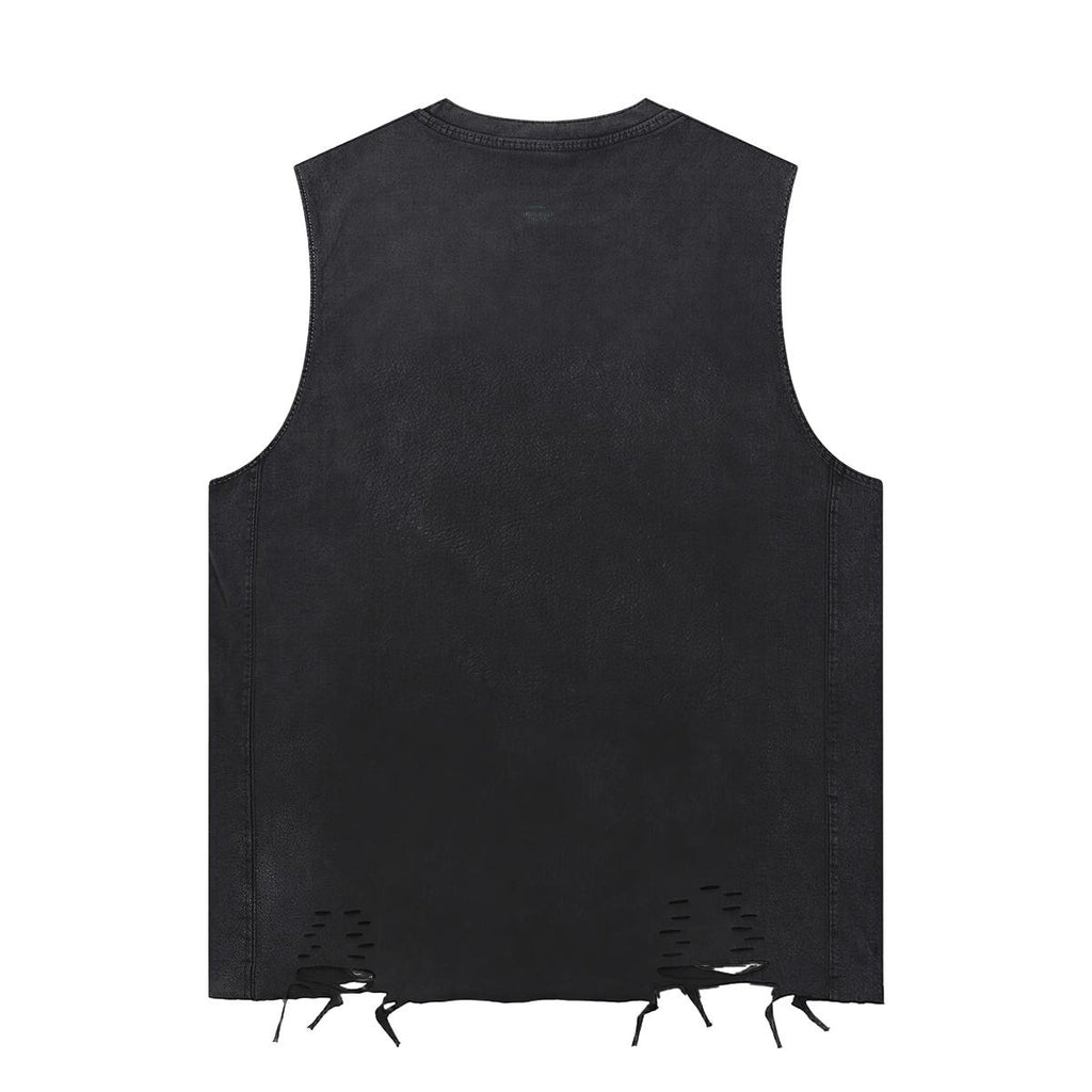 LV Men's Washed Distressed Tank
