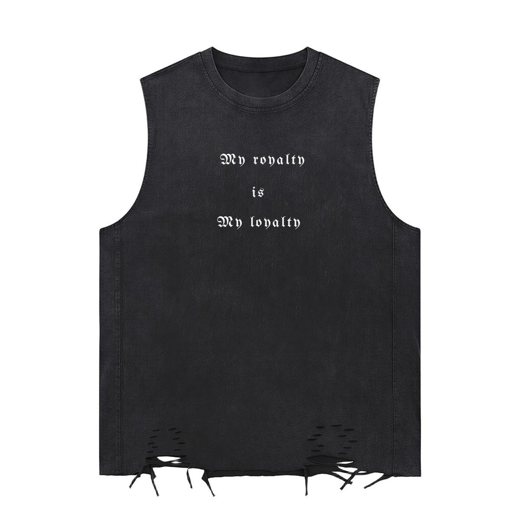 LV Men's Washed Distressed Tank