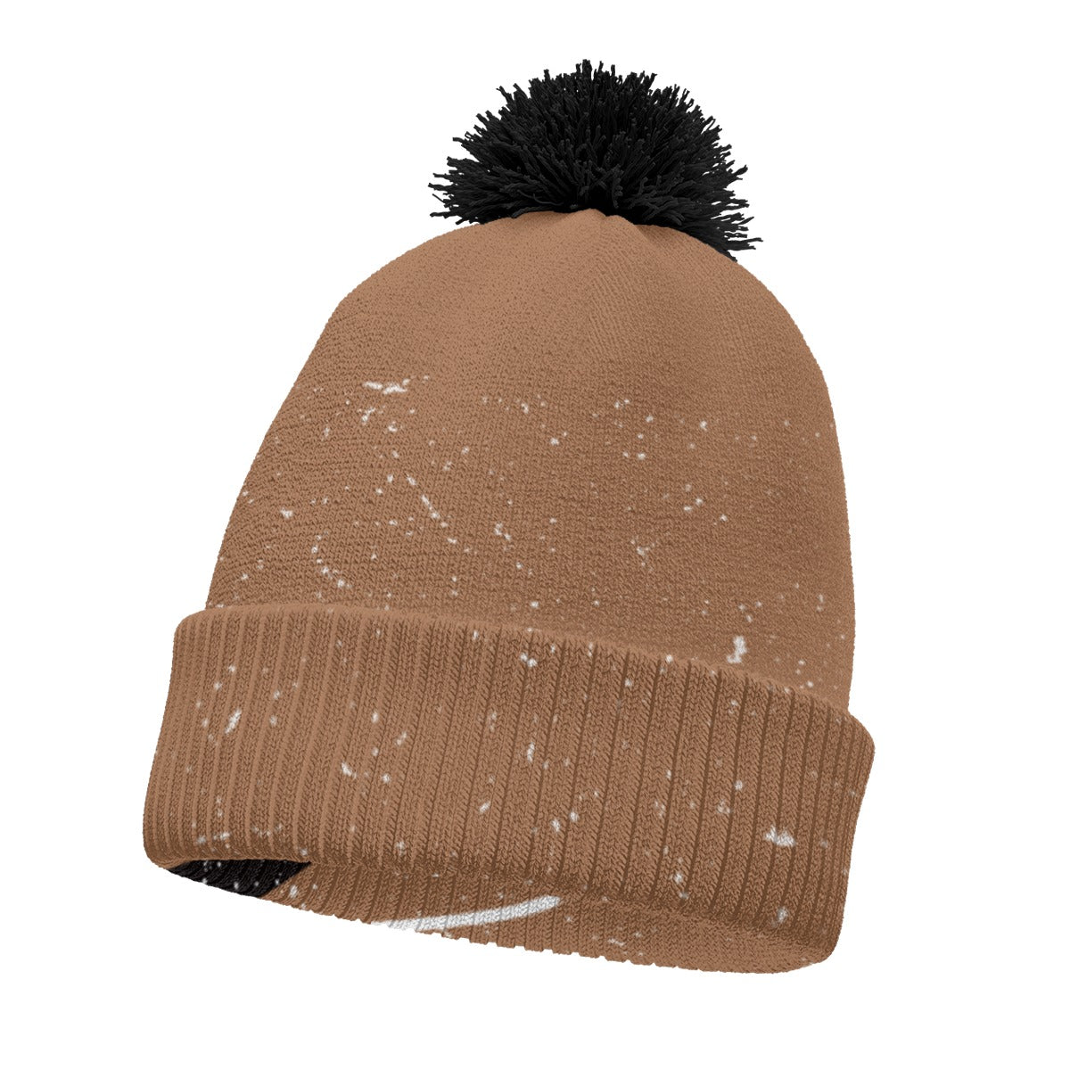 Splash Debris Pom Pom Beanie