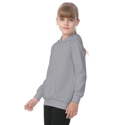 School Gray Tops Kid's Raglan Pullover Hoodie