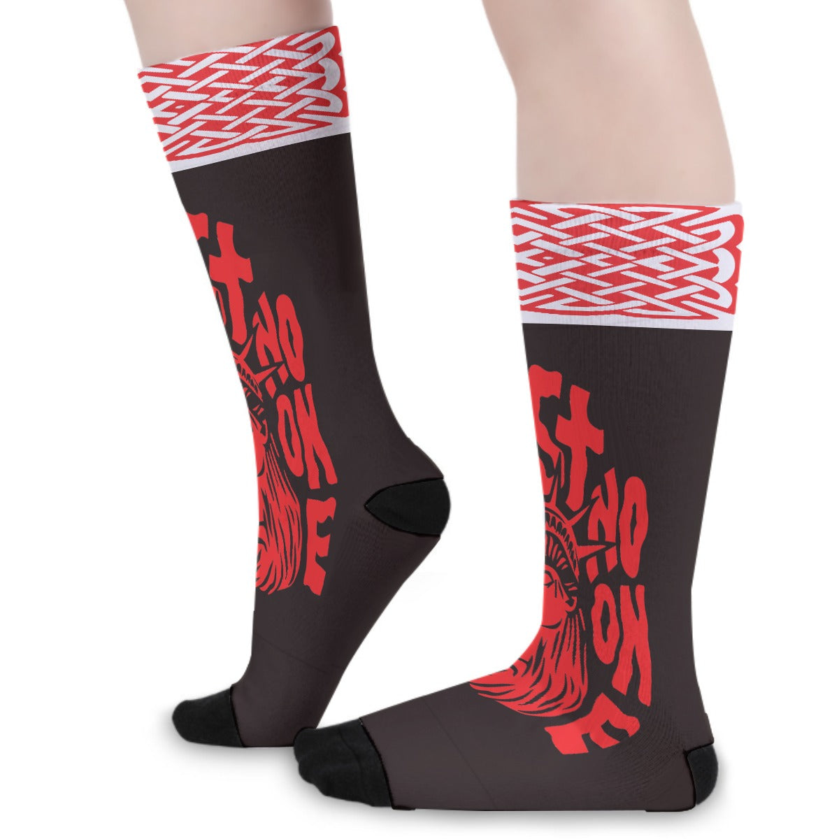 Trust no one Unisex Long Socks