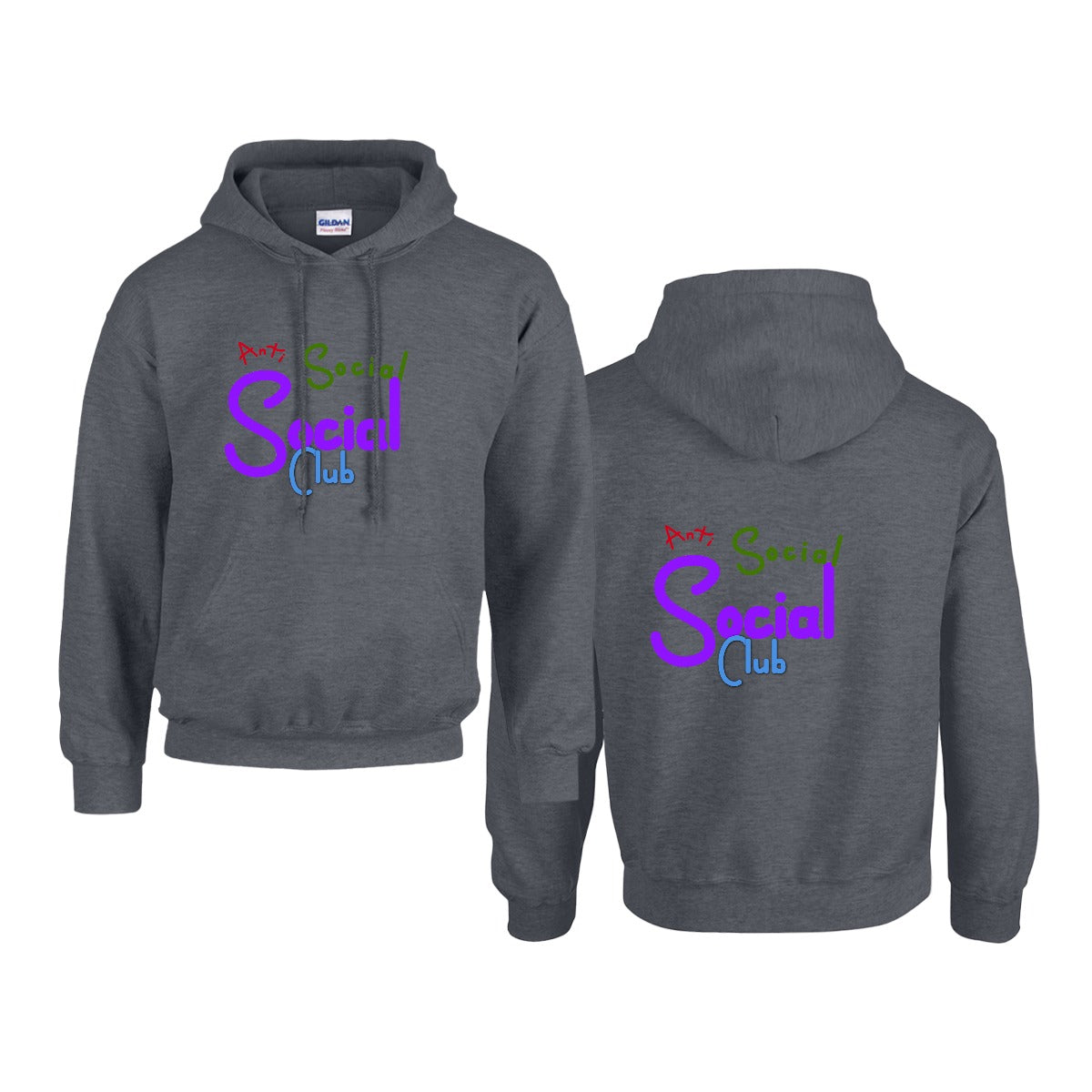 Social Club Men's Hoodie For The USA |Gildan 18500  Double DTF