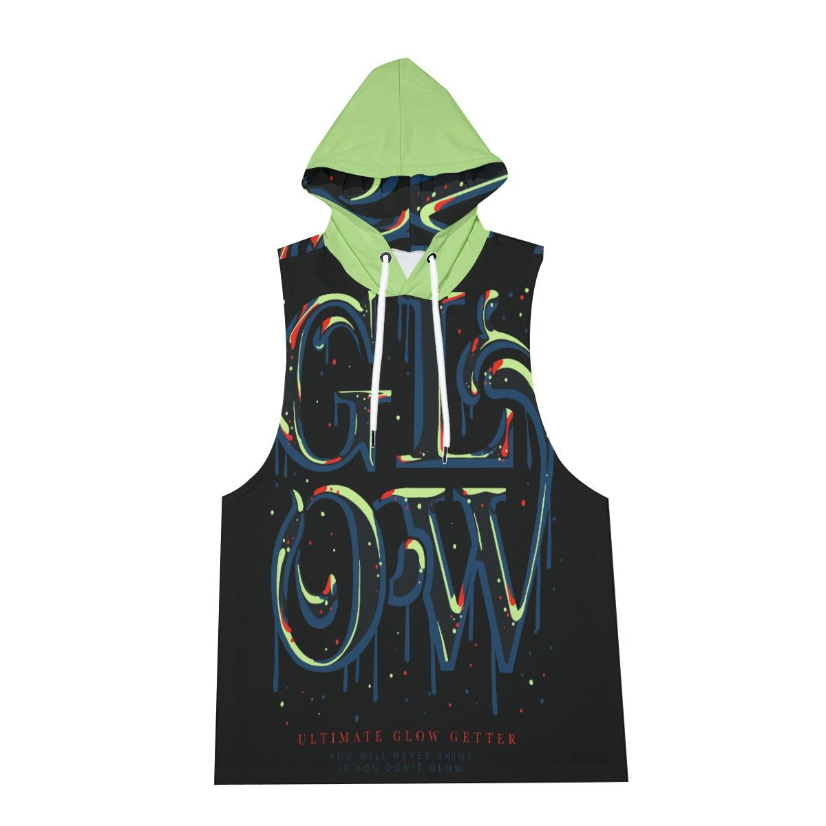 Glow Men's Sleeveless Vest And Shorts Set