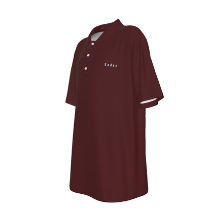 School Burgundy Tops Teenage UV Protection POLO Shirt