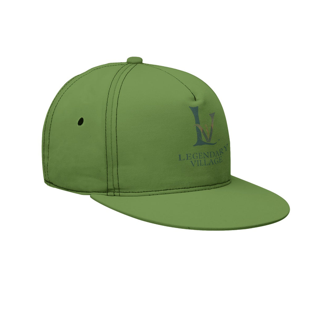 LV Signature Logo Flat Brim Cap