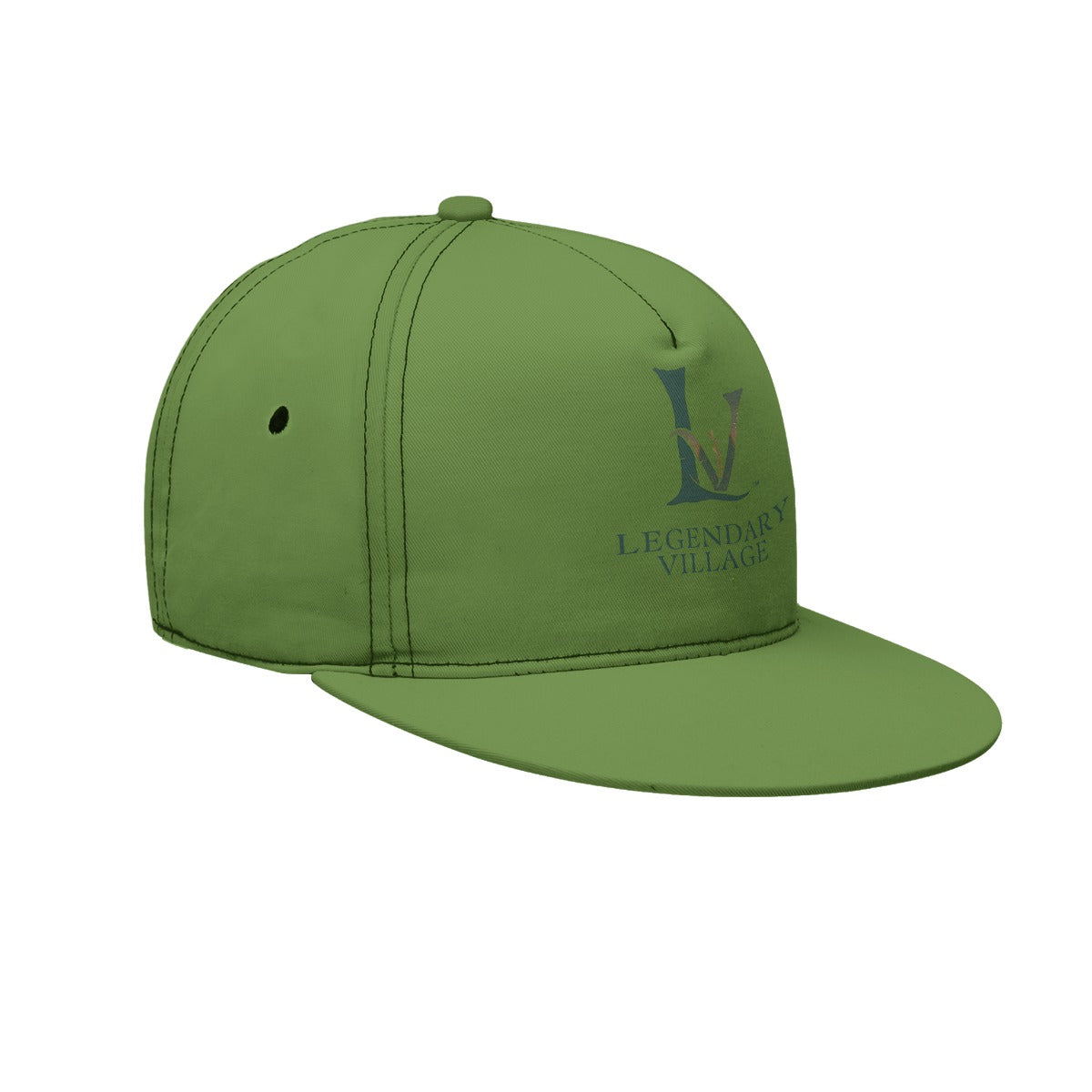 LV Signature Logo Flat Brim Cap