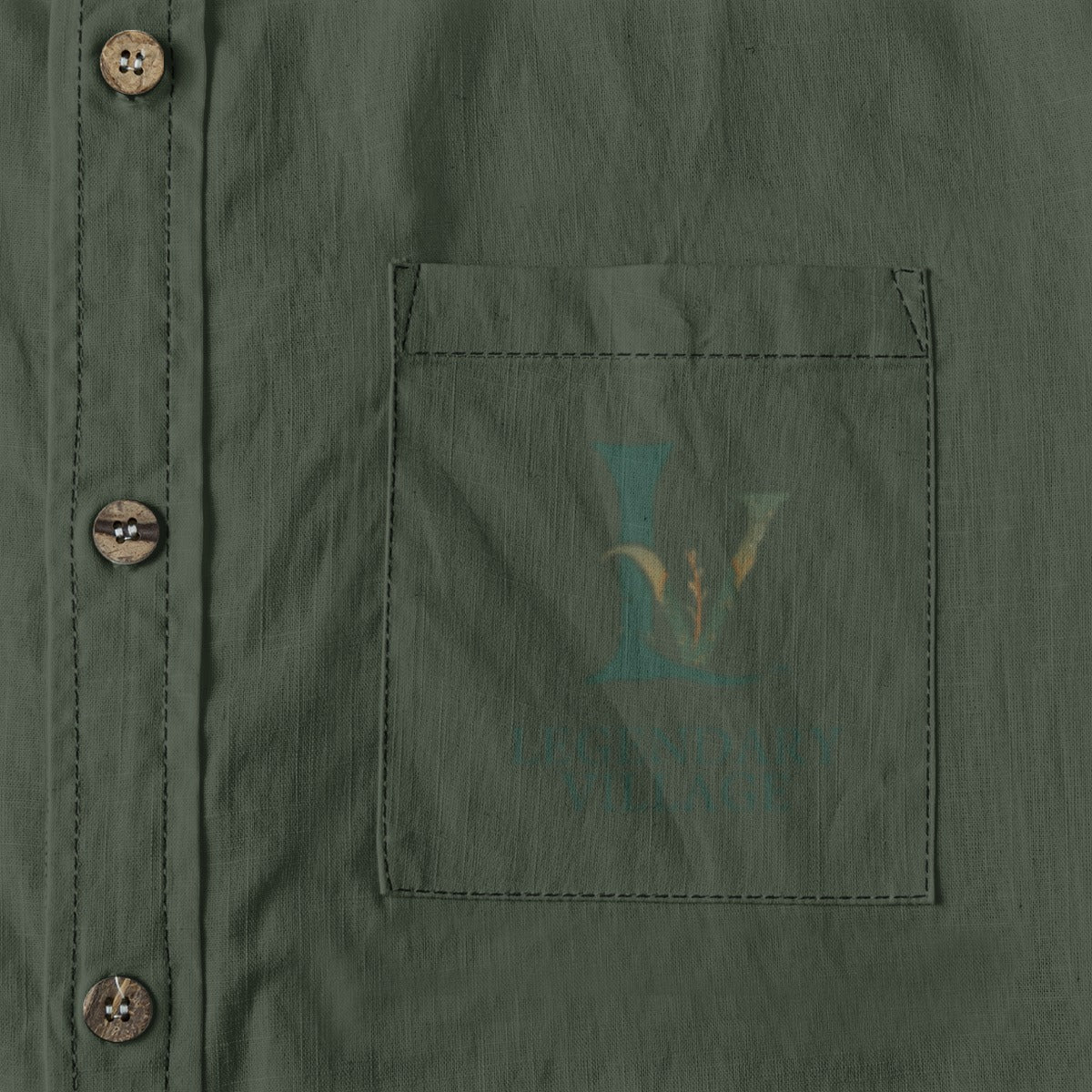 Rugged Touch logo Men's Cotton Long Sleeve Shirt