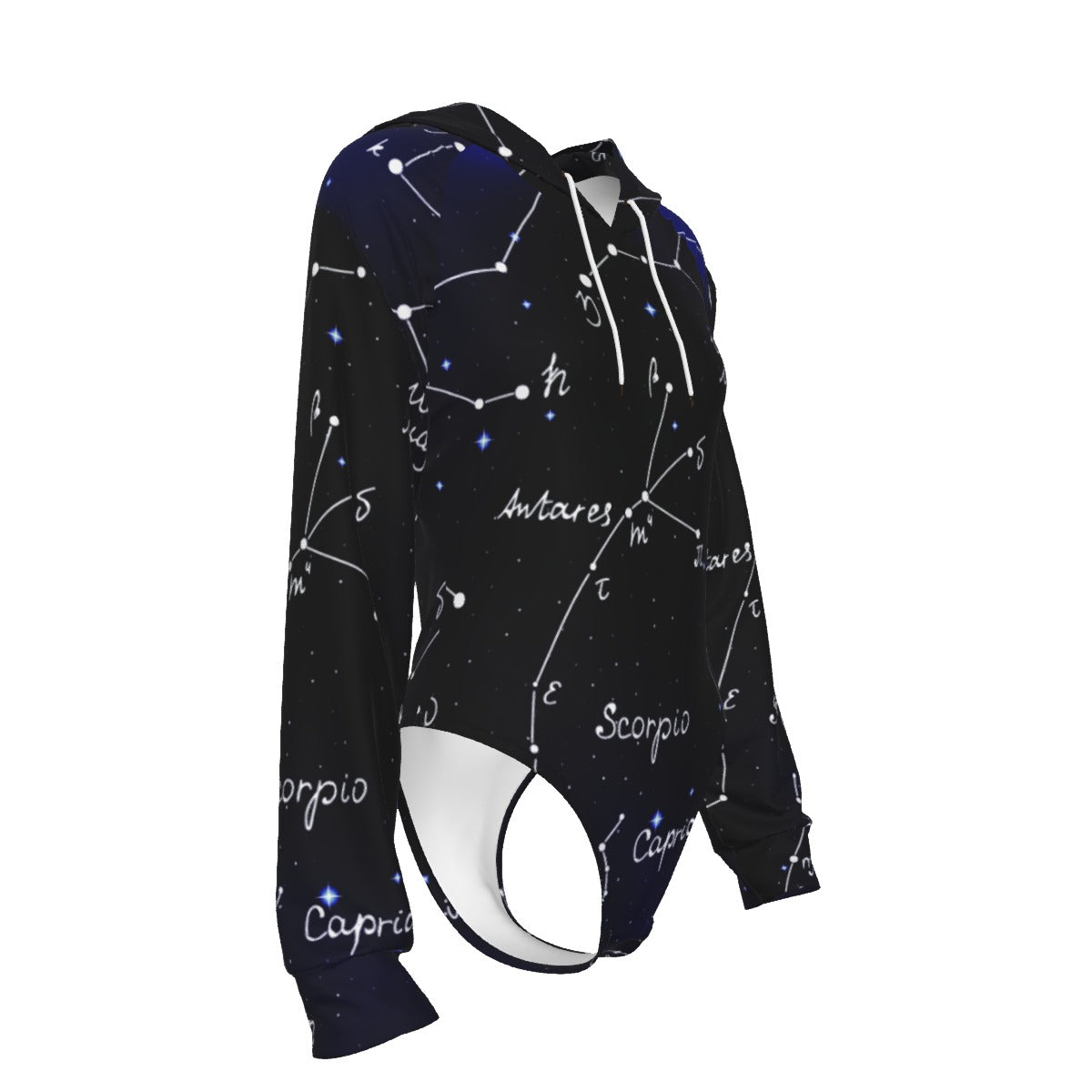 What's your sign? Women's Raglan Sleeve Hooded Bodysuit