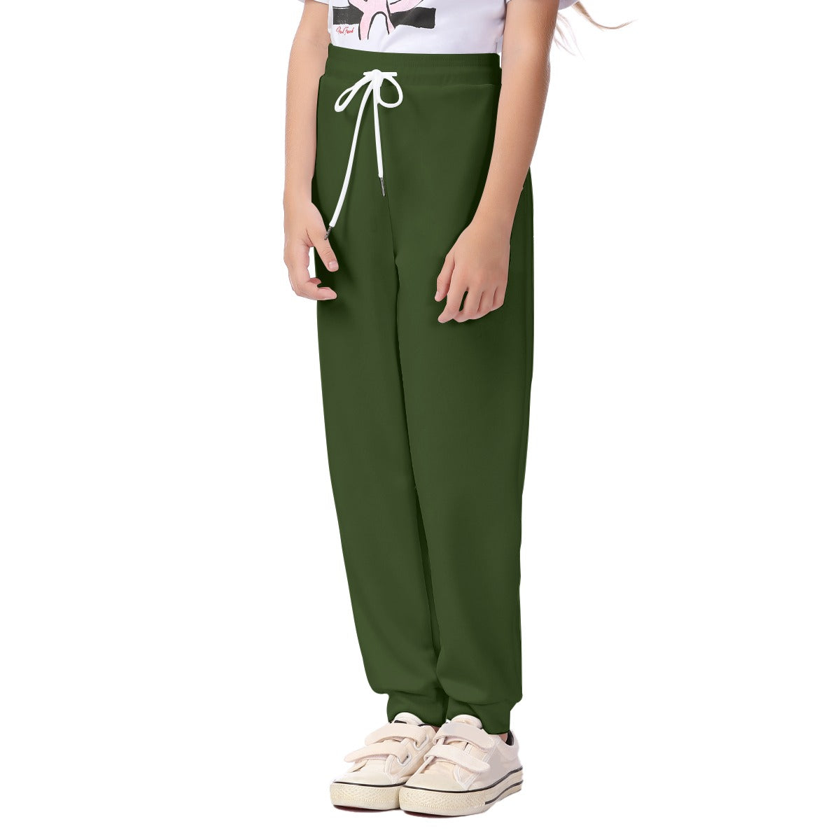 School Green Bottom Kid's Casual Pants