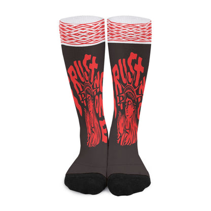 Trust no one Unisex Long Socks