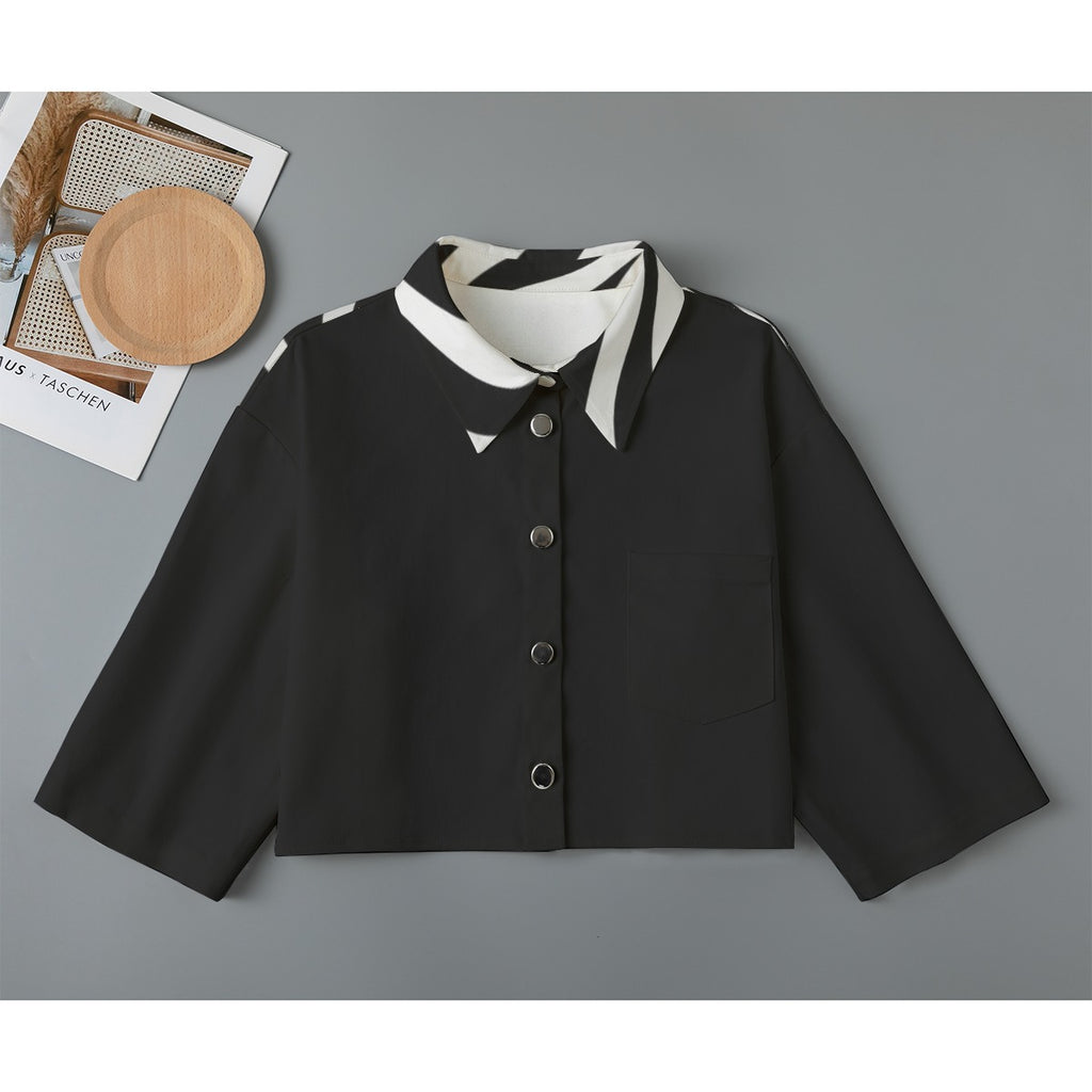 Blue Ink Women's Cropped Jacket