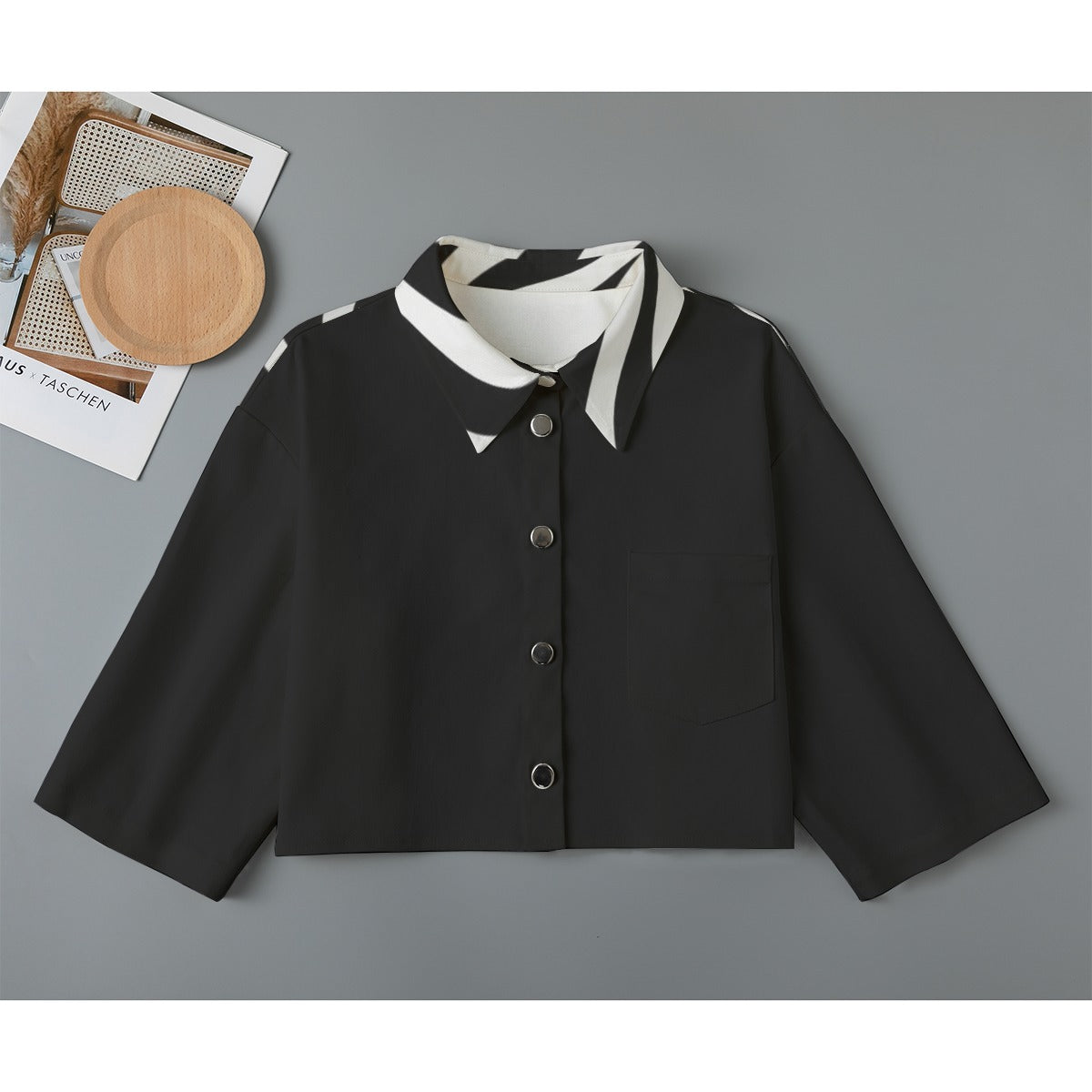 Blue Ink Women's Cropped Jacket