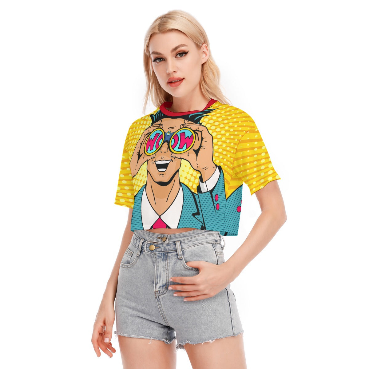 Wow Women's Cropped T-shirt | 190GSM Cotton