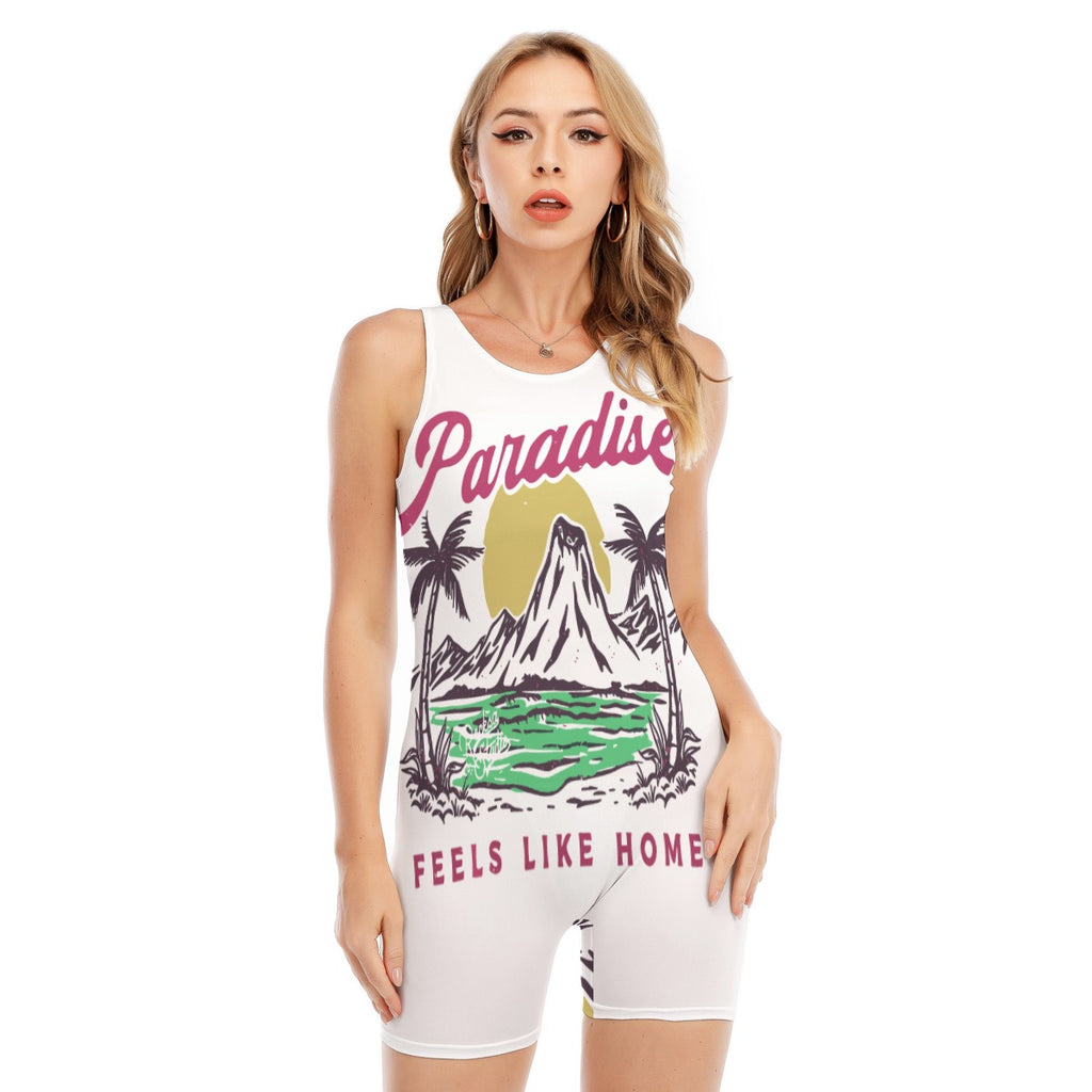 Paradise Women's Sleeveless One-piece Swimsuit