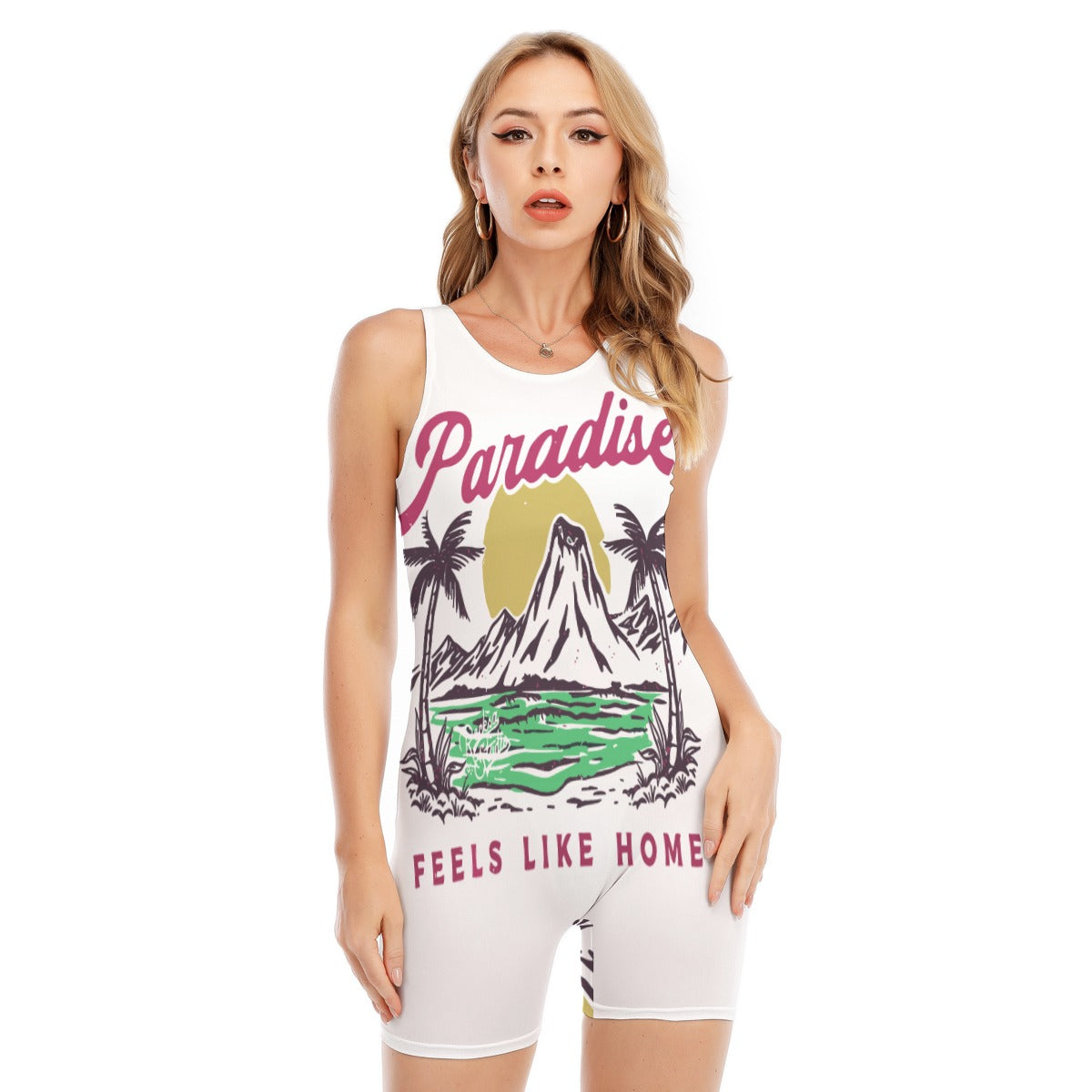 Paradise Women's Sleeveless One-piece Swimsuit