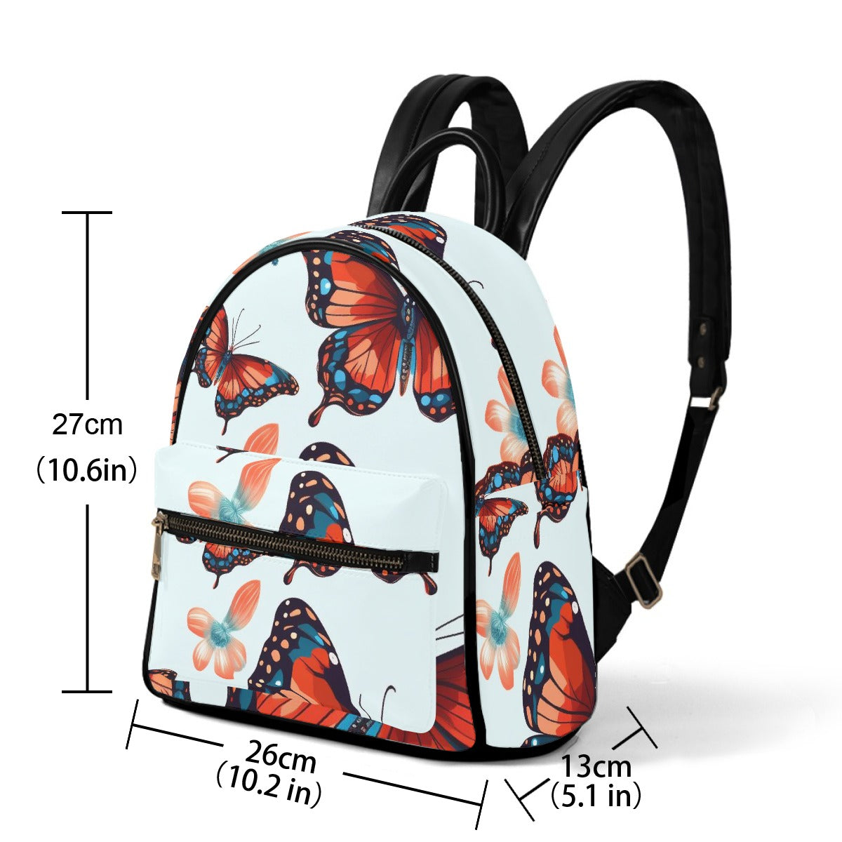 Loaded Butterflies Small Size Backpack