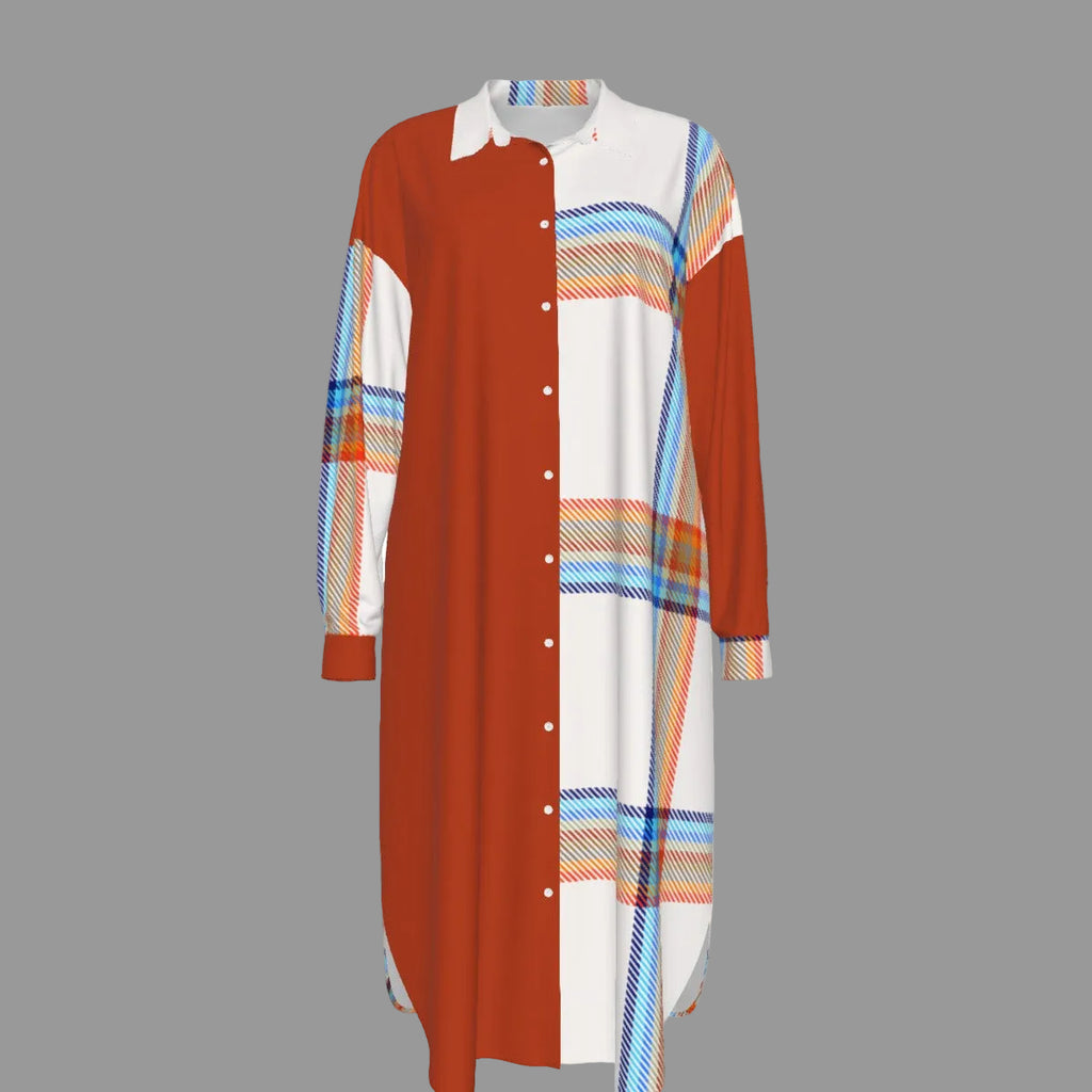 Paintbrush  Women's Long Shirt Dress