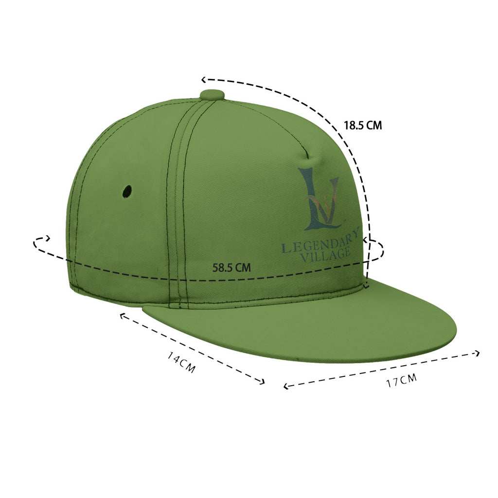 LV Signature Logo Flat Brim Cap