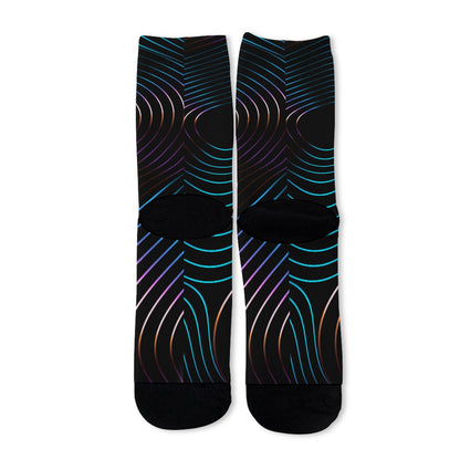 Broken Record Unisex Long Socks