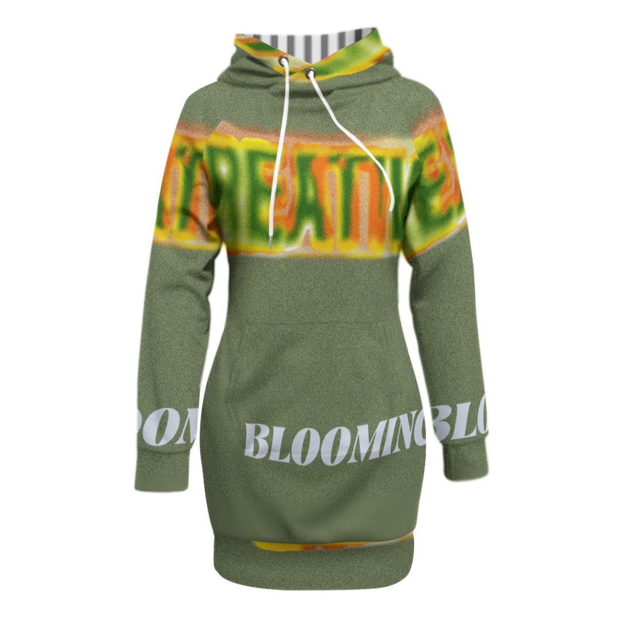 Blooming Creativity Pullover Hoodie Dress