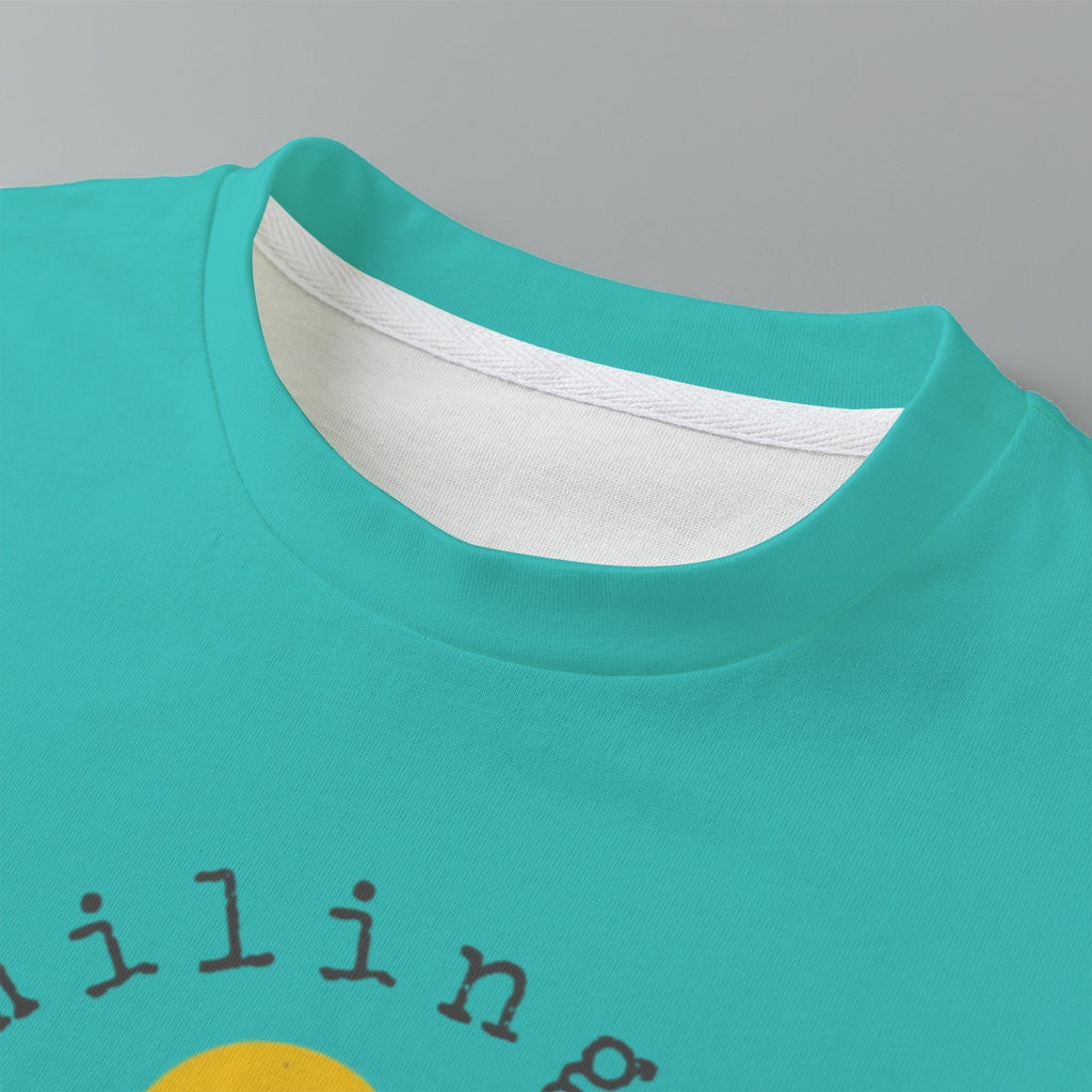 Smiling is contagious Kid's Cotton Graphic T-shirt