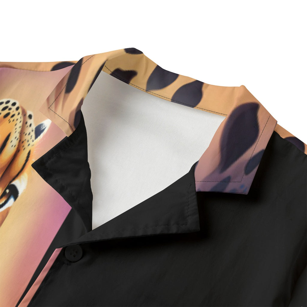 Cheetah Kid's Hawaiian Vacation Shirt | 115GSM Cotton poplin