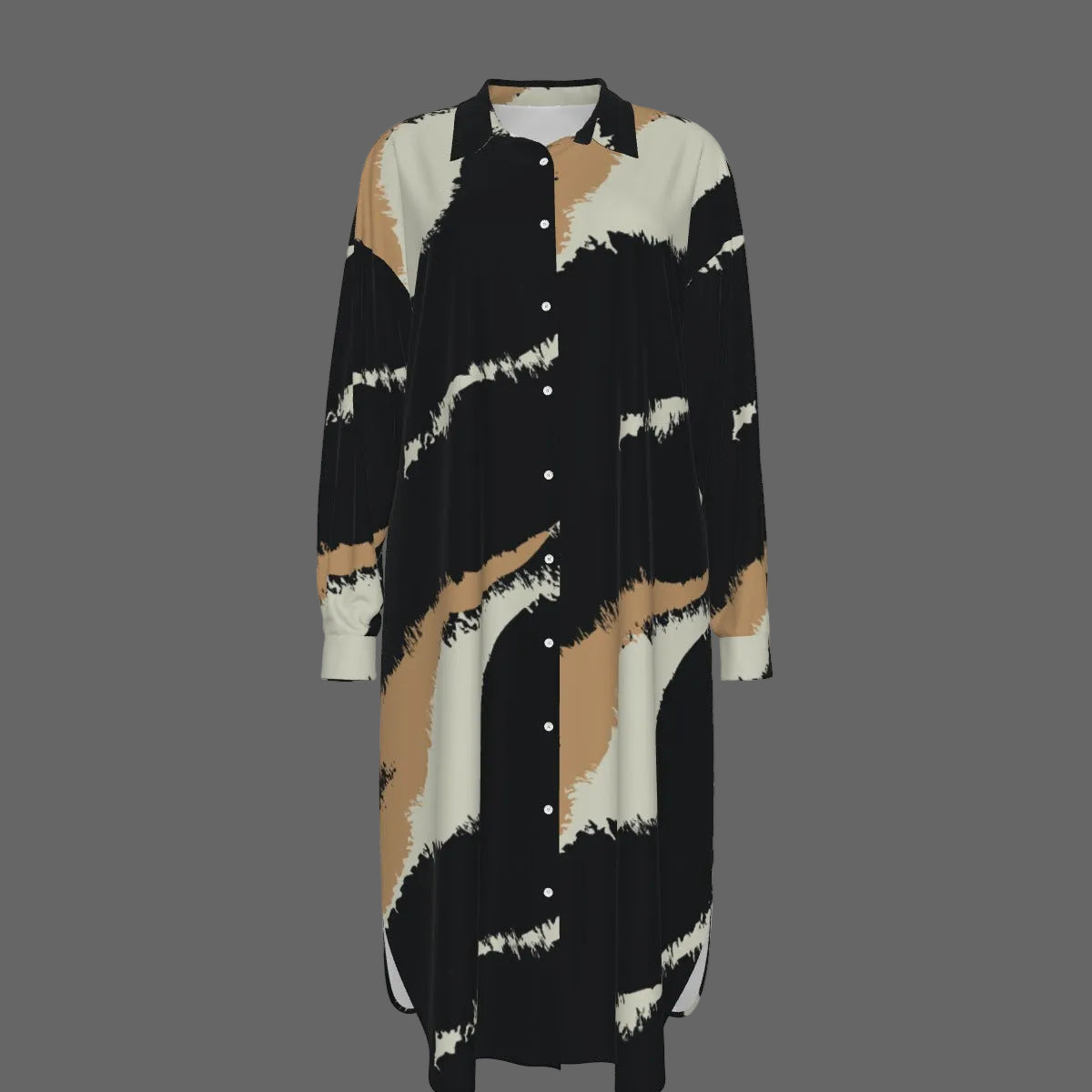 Paintbrush  Women's Long Shirt Dress