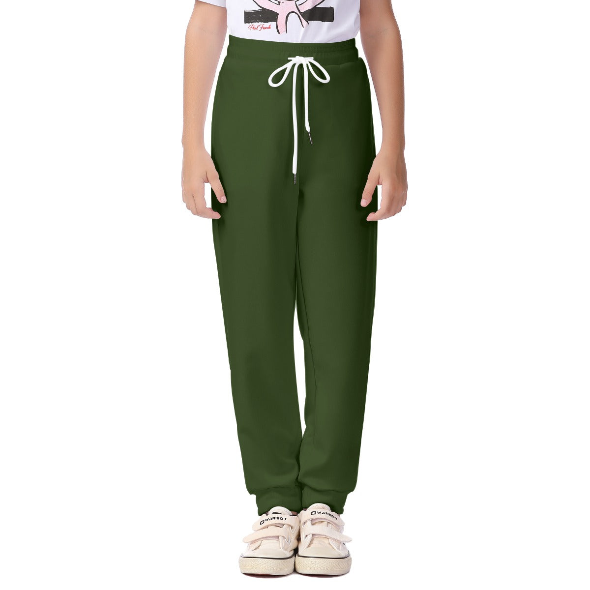 School Green Bottom Kid's Casual Pants