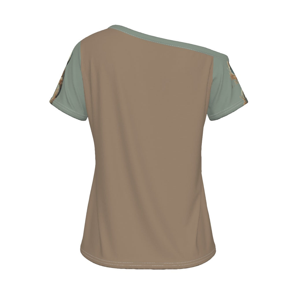 One of one Women's Off-Shoulder T-shirt
