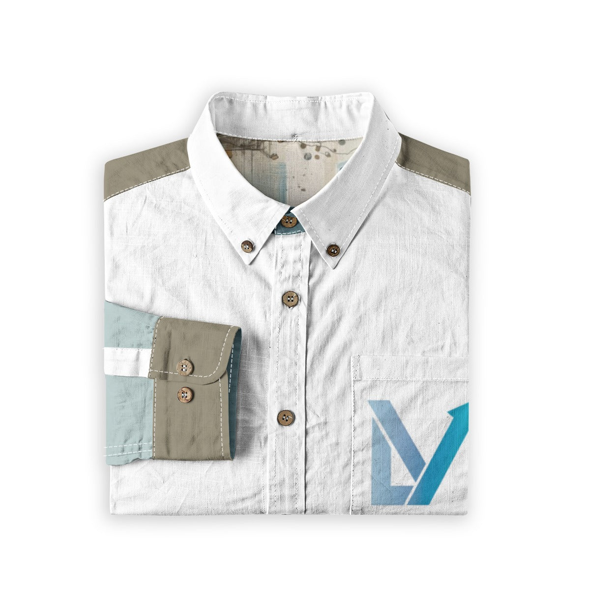 In Thought Men's Cotton Button Up