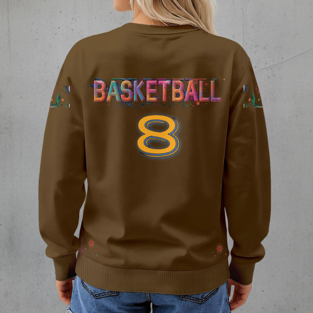 This girl Loves Basketball Women's Crew Neck