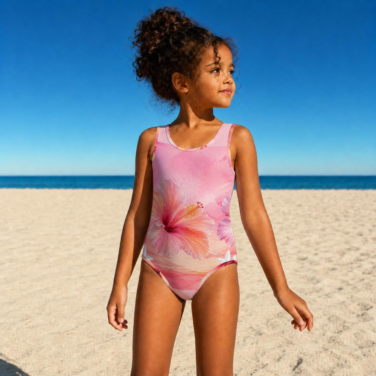 Khaiya's Hibiscus One-Piece Swimsuit
