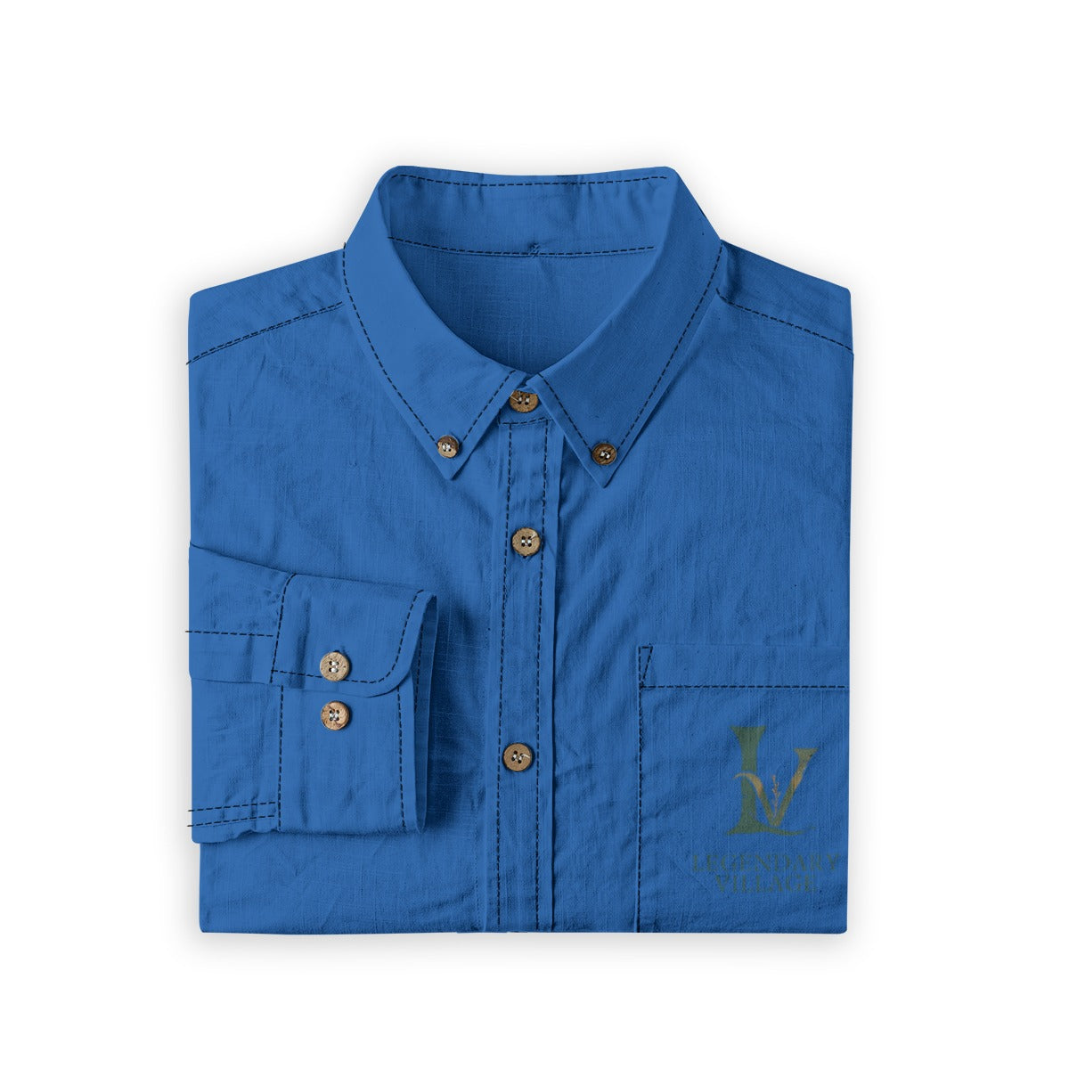 Rugged Touch logo Men's Cotton Long Sleeve Shirt