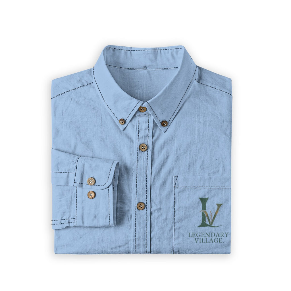 Rugged Touch logo Men's Cotton Long Sleeve Shirt