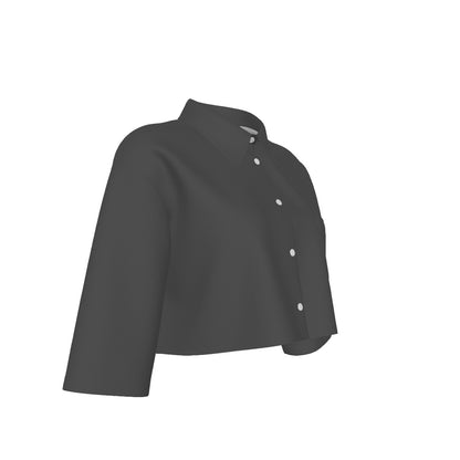 Charcoal Women's Cropped Jacket