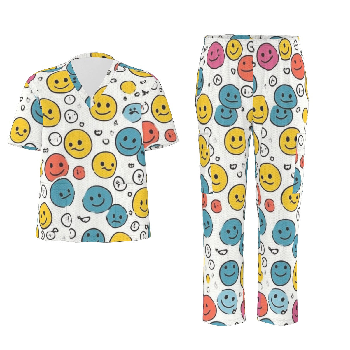 Scrub Doubles Unisex Scrub Set|Birdseye