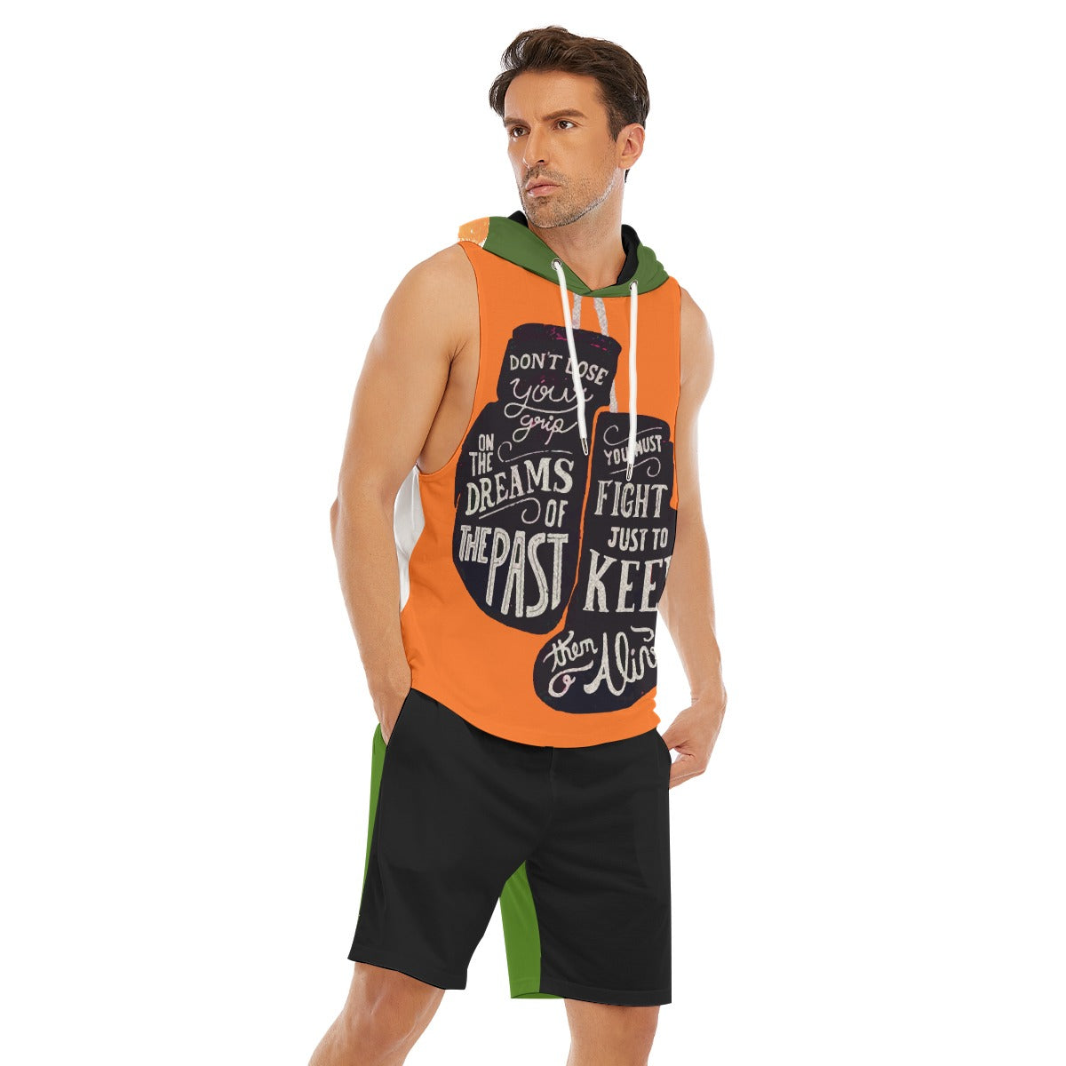 Dreams Men's Sleeveless Vest And Shorts Set