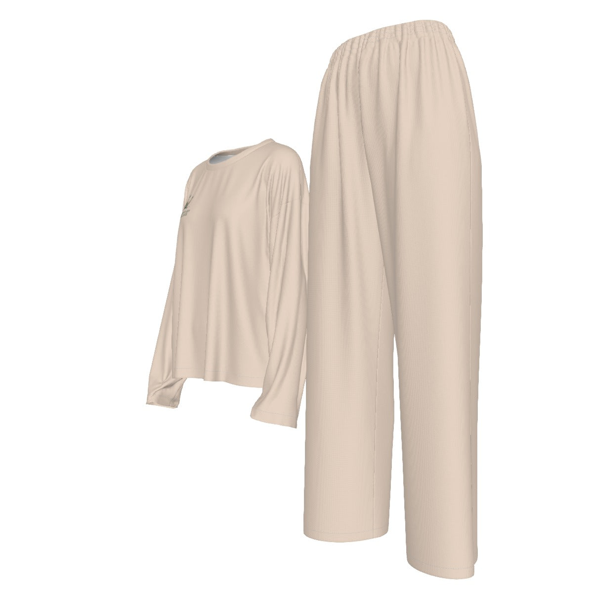 LV Signature Women's Casual Long-Sleeves Trouser Set