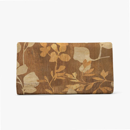 Wood Leaves Foldable Wallet