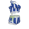 True Blue Women's Swimsuit Set With Halter