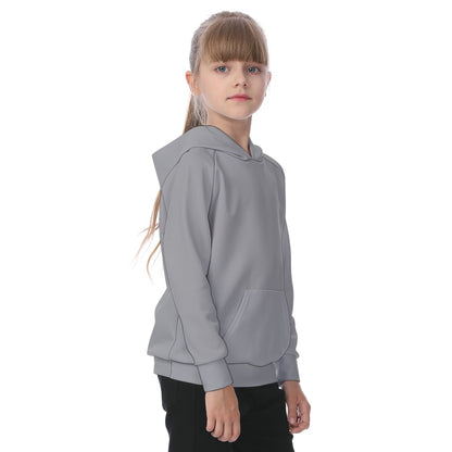 School Gray Tops Kid's Raglan Pullover Hoodie