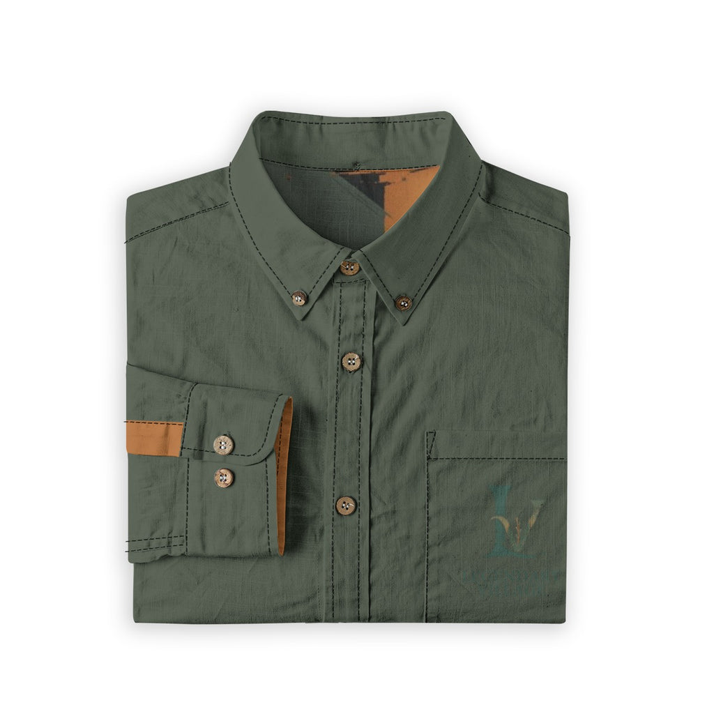 Rugged Touch logo Men's Cotton Long Sleeve Shirt