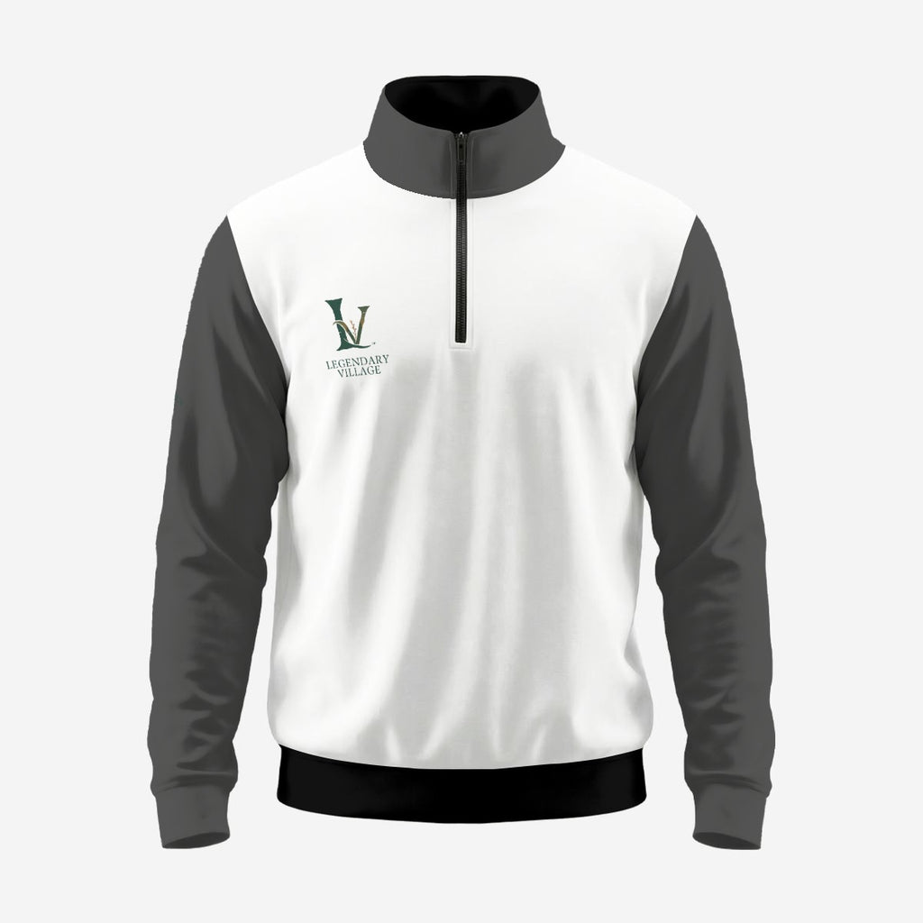 LV Color block Men's Half zip pullover