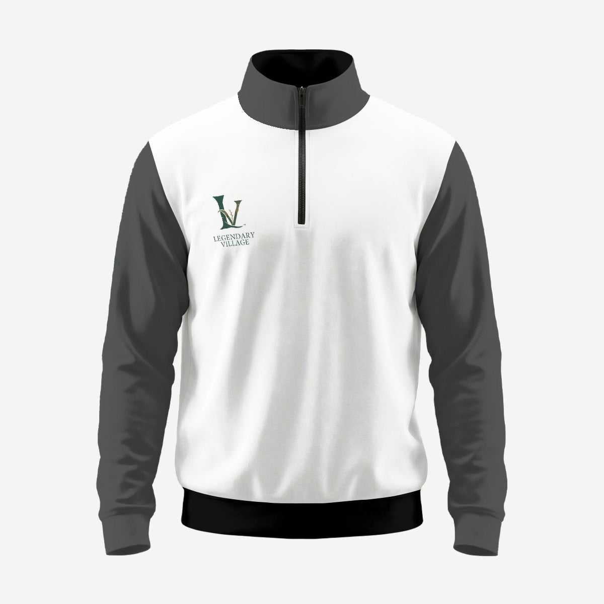 LV Color block Men's Half zip pullover