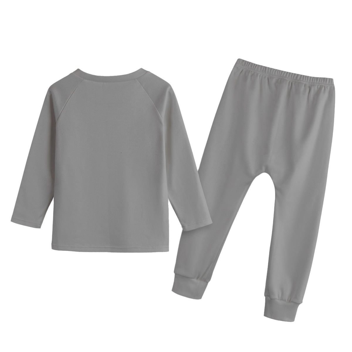 Sweat Gray Kid's Knitted Fleece Set