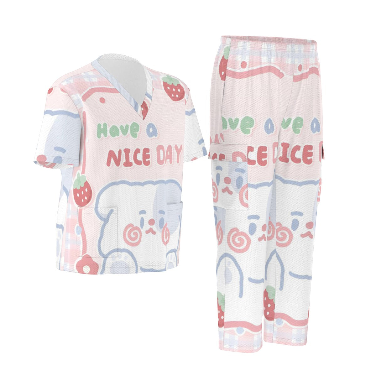 Scrub Style Unisex Scrub Set|Birdseye