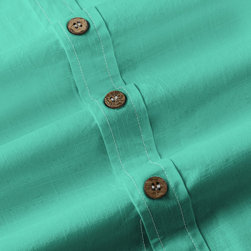Minty Men's Cotton Short Sleeved Shirt
