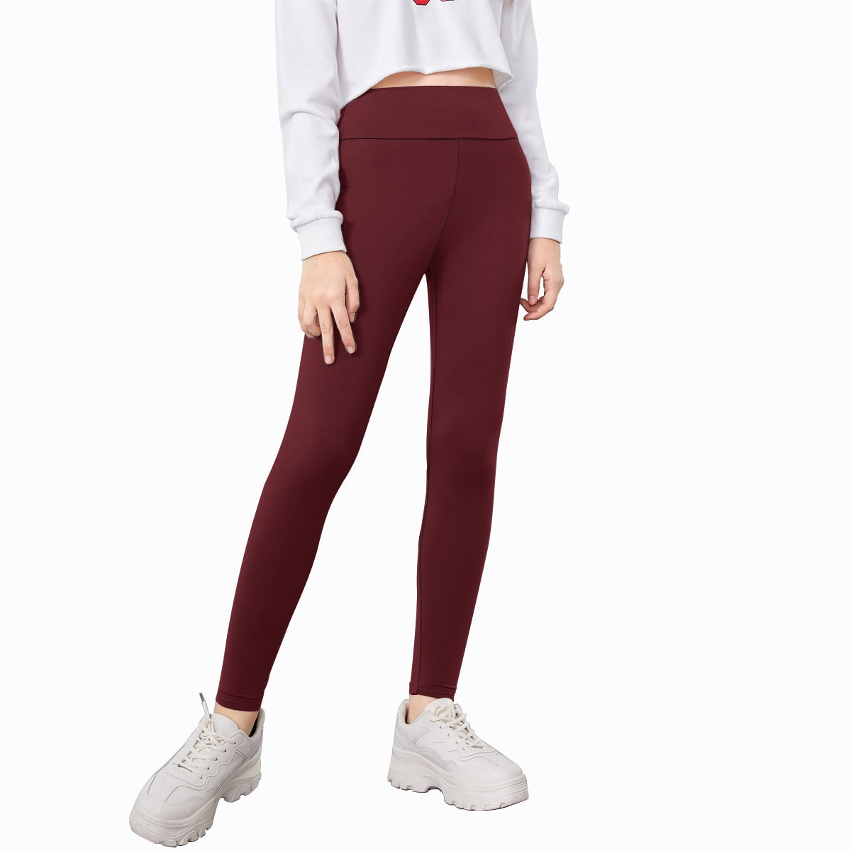 See the Burgundy Kid's Leggings