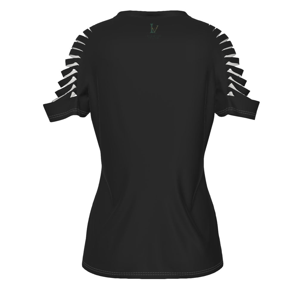 Just a girl Women's Ripped T-Shirt